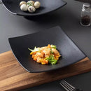 Axyaa Ceramic High-Footed Square Serving Plate for Molecular Cuisine Restaurants