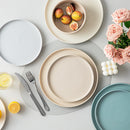 Axyaa 12/24-Piece Stoneware Dinnerware Set in Mix Colors for 4/8/12