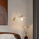 Axyaa Vintage LED Copper Wall Sconce Pull Chain Light for Bathroom, Bedroom, Staircase