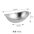 Axyaa Stainless Steel Salad Bowl - Korean Commercial Tableware