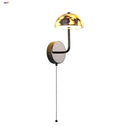 Axyaa Carbon Steel LED Wall Lamp Reading Bedside Cafe Bulgari Stone Luxury Mirror Light