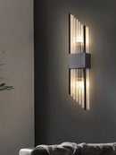 Axyaa Stainless Steel Crystal Wall Sconce for Designer Living Room, G9 Light Source