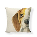 Axyaa Black White Dog Cushion Covers - Home Decor Pillow Cases