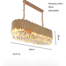 Axyaa Crystal LED Ceiling Chandeliers - Modern Black Gold Ceiling Lights