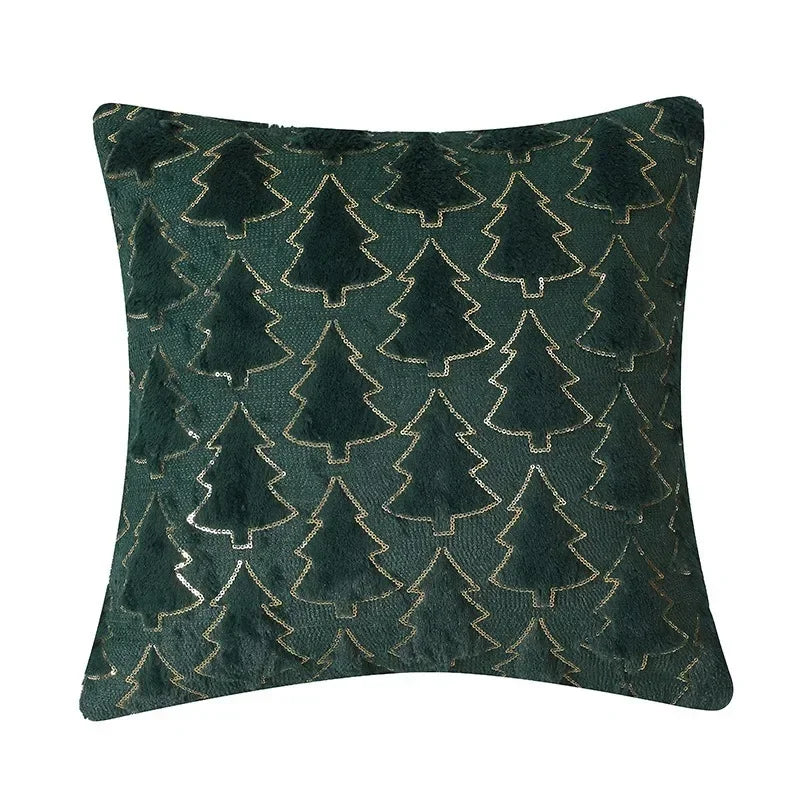 Plush Yellow Pillow Cover 45x45cm for Living Room Decor - Axyaa