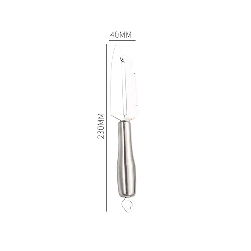Axyaa Stainless Steel Vegetable Fruit Peeler Grater Knife - Kitchen Gadget
