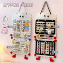 Axyaa Hair Bows & Jewelry Organizer Wall Hanging - Space Saving Accessory Holder