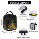 Axyaa Haiti Flag Insulated Lunch Bag: Portable, Waterproof, Thermal Oxford Tote