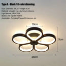 Axyaa 3 Color LED Ceiling Lamp: Modern Styles for Hallway, Bedroom, Living Room