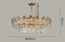Axyaa Crystal Pendant Light: Modern Luxury Chandelier for Living Room, Bedroom, Dining Room