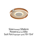 Axyaa Modern C-shaped Bedroom Ceiling Light for Minimalist Spaces