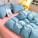 Axyaa Solid Purple Bedding Set - Soft Polyester Bed Linen Twin Queen Full Size