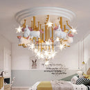 Axyaa Pegasus Soldier Star Ceiling Lamp for Children's Room
