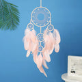 Axyaa Five-ring Tree of Life Dream Catcher with Natural Feathers