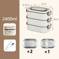Axyaa Stainless Steel Lunch Box Set with Heat Retention for Office & Students