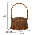 Axyaa Imitation Rattan Storage Baskets: Multi-Purpose Organizer for Home, Kitchen, and Picnic