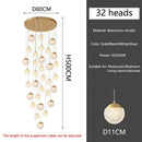 Axyaa Luxury LED Staircase Chandelier for Living Room and Bedroom