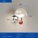 Axyaa LED European Wall Lamp: Eye Protection, Cable Switch, Decorative Lighting