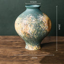 Axyaa Retro Chinese-style Porcelain Flower Vase Set - Earthenware & Kiln-transformed Accessories