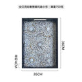 Axyaa Square Light Luxury Black Tray for Home Decor and Organization