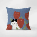Axyaa Orange Geometric Pillowcase for Modern Home Decor