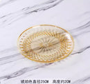 Axyaa Acrylic Fruit Plate - Large, Snack & Sugar Tray - Plastic - Elegant Design