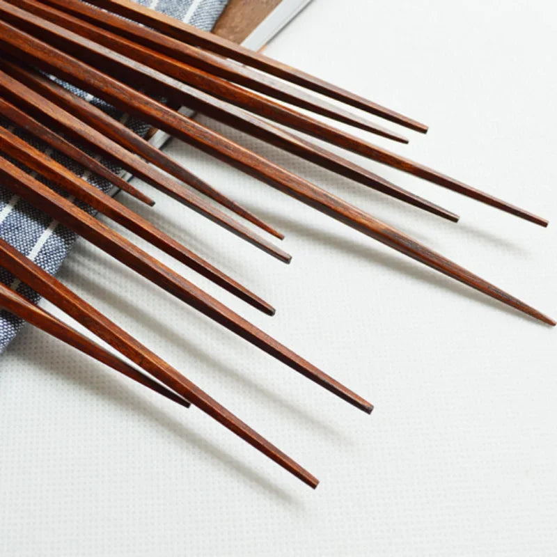 Axya Hexagonal Wooden Chopsticks - Eco-Friendly Japanese Tableware