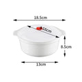 Axyaa Round Microwave Steamer Lunch Box with Lid for Fresh Keeping, Buns, Noodles