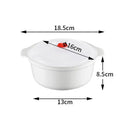 Axyaa Round Microwave Steamer Lunch Box with Lid for Fresh Keeping, Buns, Noodles