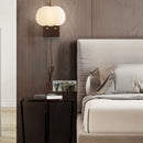 Axyaa Walnut Wood LED Wall Lamp Contemporary Nordic Light Fixture
