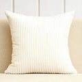 Axyaa Corduroy Striped Cushion Cover for Home Decor