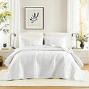Axyaa Oversized King Quilt Set Lightweight Microfiber Bedding Coverlet