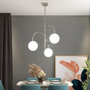 Axyaa Glass Ball Chandelier Pendant Light - Scandinavian Style Ceiling Lamp