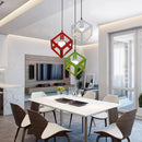 Axyaa Square Chandelier: Stylish Ceiling Light Fixture for Kitchen and Bedroom