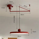 Axyaa Colorful UFO Pendant Light with Movable Arm for Eye Protection Lighting
