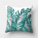 Axyaa Tropical Green Plant Tree Leaves Flower Cushion Cover 45X45CM