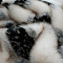 Axyaa Luxury Fox Fur Blanket: Plush Bed Plaid & Sofa Cover - Fluffy Decorative Home Throw