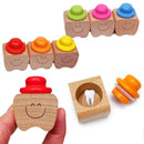 Axyaa Baby Teeth Box Organizer: Wooden Keepsake Collector for Children, Lovely Gift