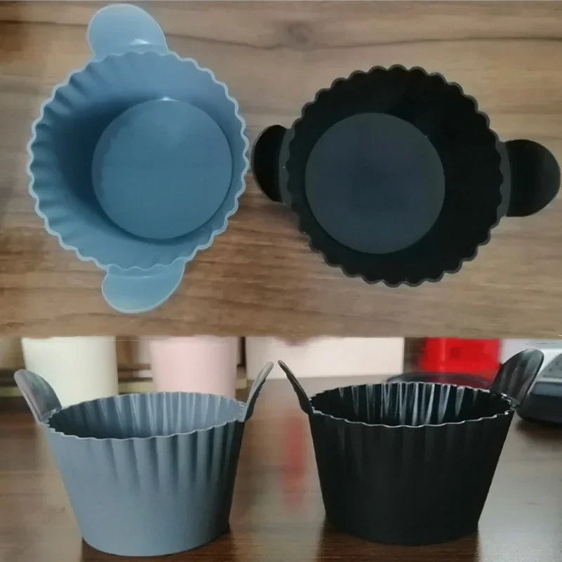 Axyaa Silicone Basket Muffin Cup Mold for Air Fryer, Oven, Microwave.