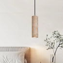Axyaa Yellow Travertine LED Pendant Lamp for Dining Room & Kitchen Lighting at Home.