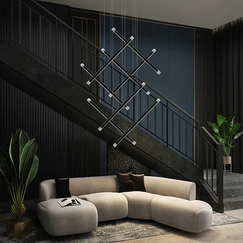 Axyaa Designer LED Chandelier for Luxury Indoor Lighting in Modern Villas