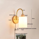 Axyaa LED Wall Lights Pull Chain Switch Modern Bedside Lamp Decoration