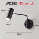 Nordic Copper Adjustable LED Wall Lamp for Bedroom Reading, Axyaa Sconces