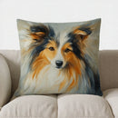 Collie Dog Design Throw Pillow Cover by Axyaa - Sofa, Bedroom, Car Decor
