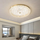 Axyaa Copper Crystal Circular LED Ceiling Light Luxe Modern Decor for Living Room