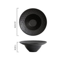 Axyaa Frosted Ceramic Soup Dessert Pasta Fruit Salad Molecular Cuisine Bowl