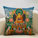 Axyaa Religious Culture Art Linen Pillowcase 45X45CM Home Decor
