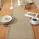 Axyaa Linen Lace Table Runner for Holiday Wedding Décor and Dining Table Enhancement