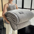 Axyaa Fluffy Fleece Half Sides Blanket for Warmth, Sofa Throws, Napping, & Shawl