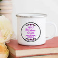 Axyaa Personalized Teacher Mug - Merci Maitresse Enamel Coffee Cup